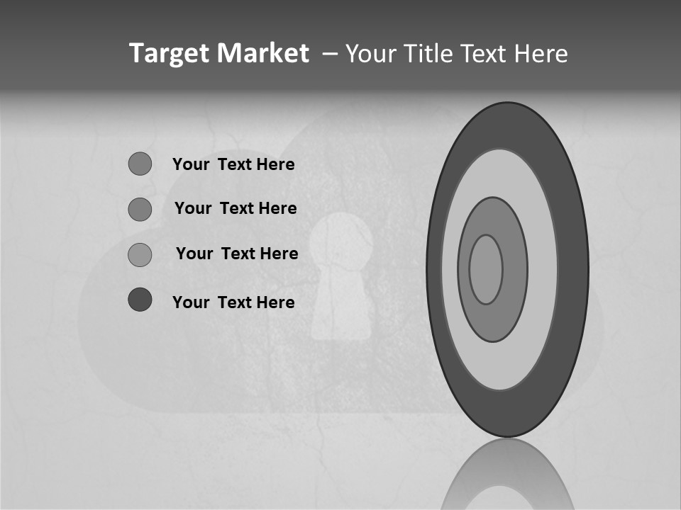 A Cloud With A Keyhole In The Middle Of It PowerPoint Template