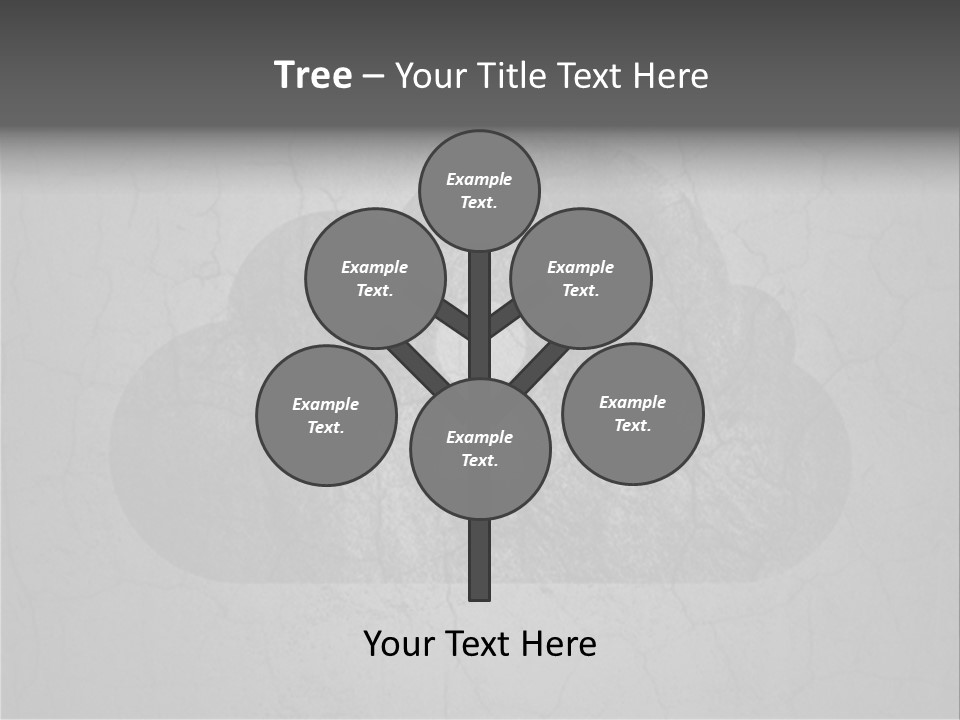 A Cloud With A Keyhole In The Middle Of It PowerPoint Template