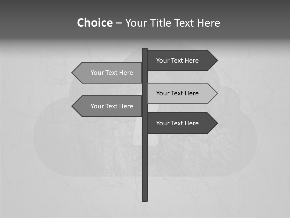 A Cloud With A Keyhole In The Middle Of It PowerPoint Template