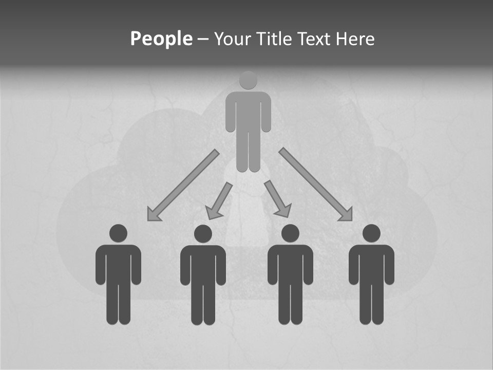 A Cloud With A Keyhole In The Middle Of It PowerPoint Template