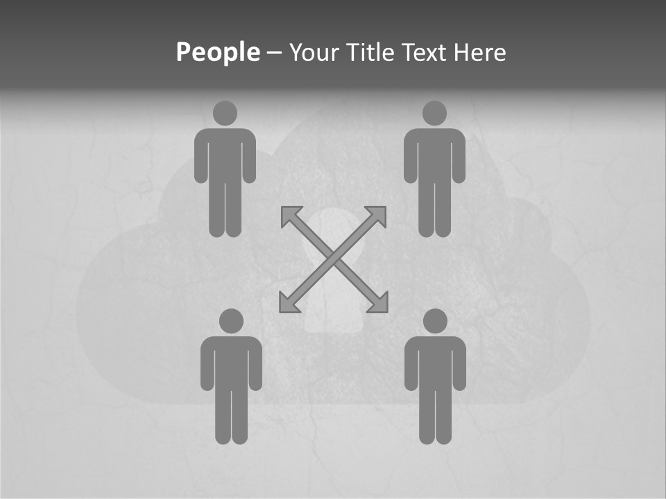 A Cloud With A Keyhole In The Middle Of It PowerPoint Template