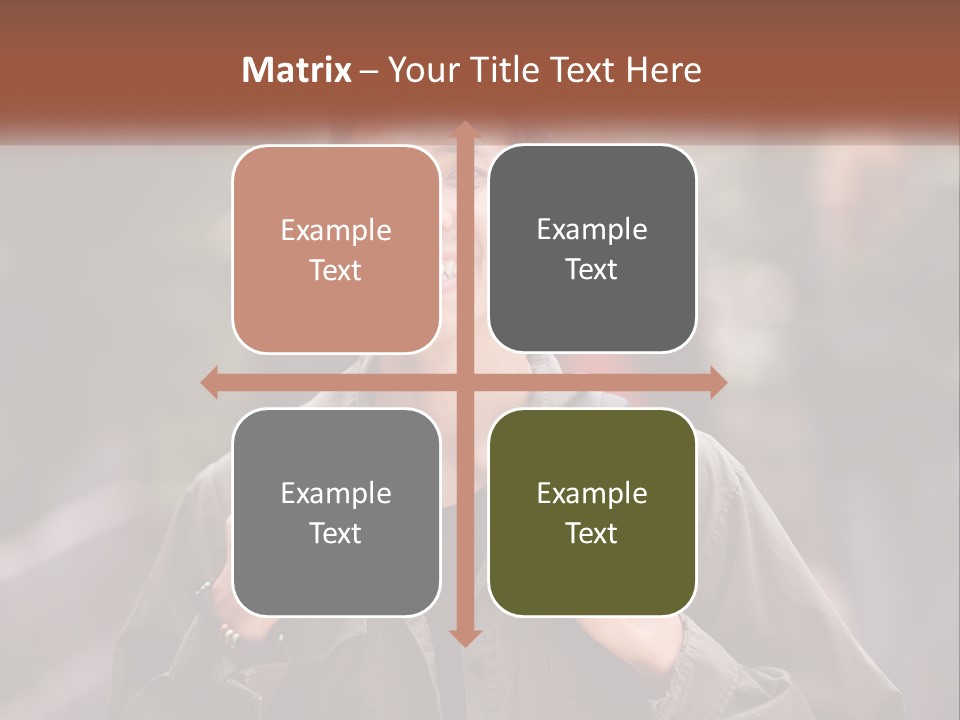 A Man With A Backpack Is Smiling For The Camera PowerPoint Template