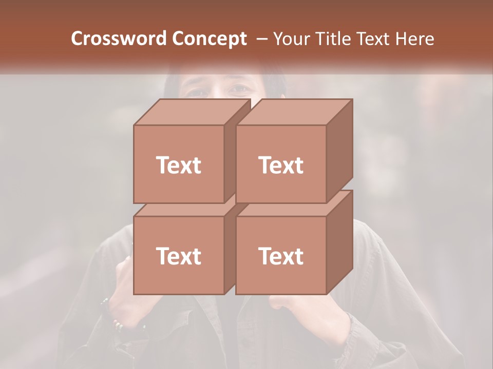 A Man With A Backpack Is Smiling For The Camera PowerPoint Template