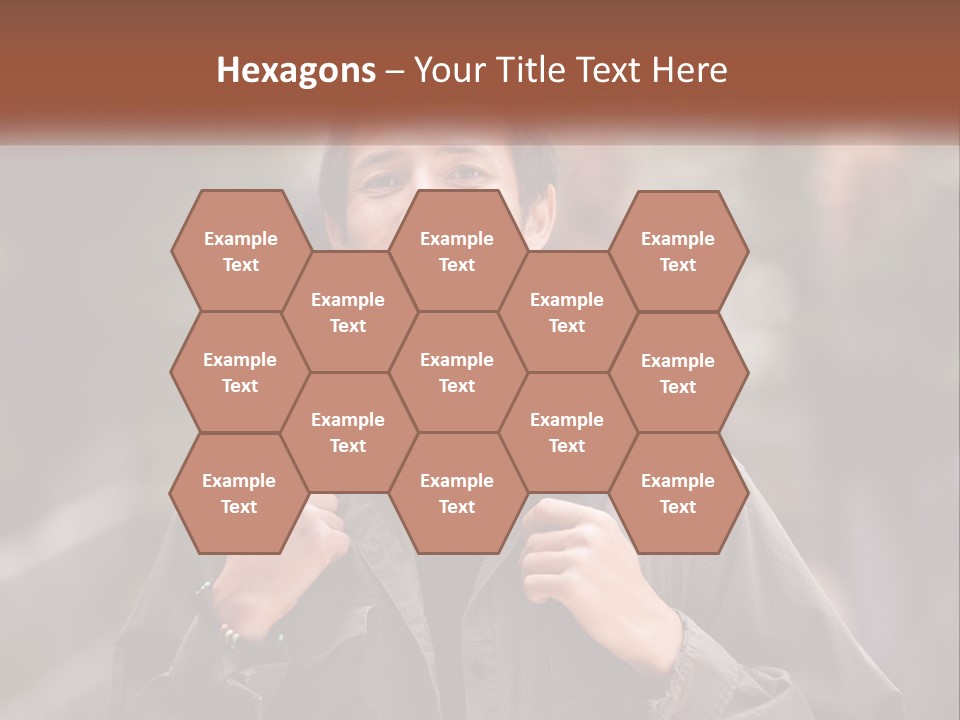 A Man With A Backpack Is Smiling For The Camera PowerPoint Template