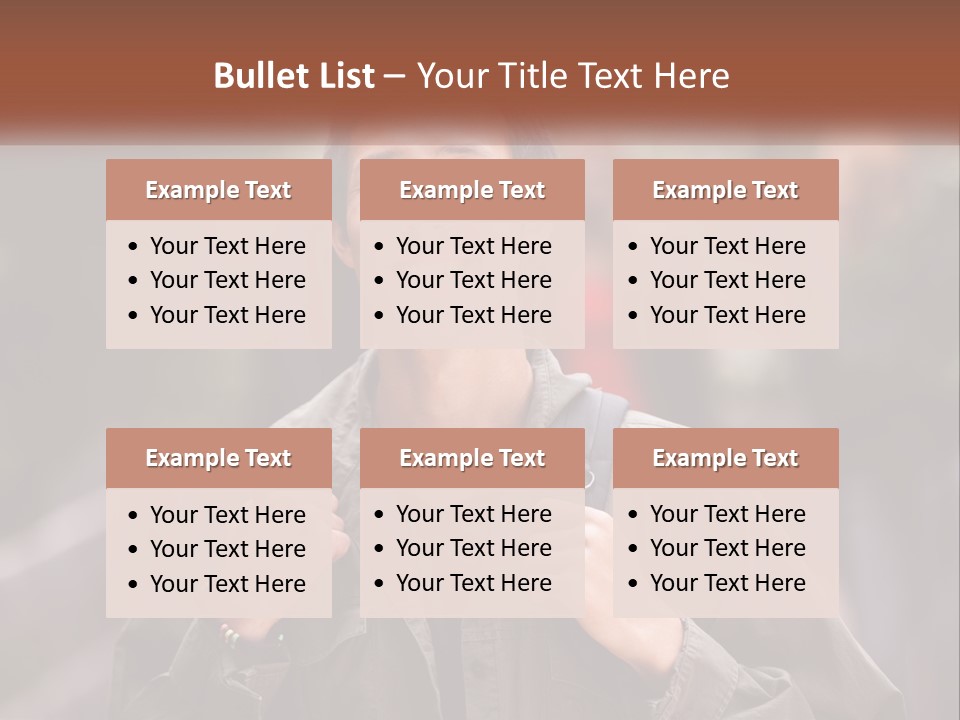 A Man With A Backpack Is Smiling For The Camera PowerPoint Template