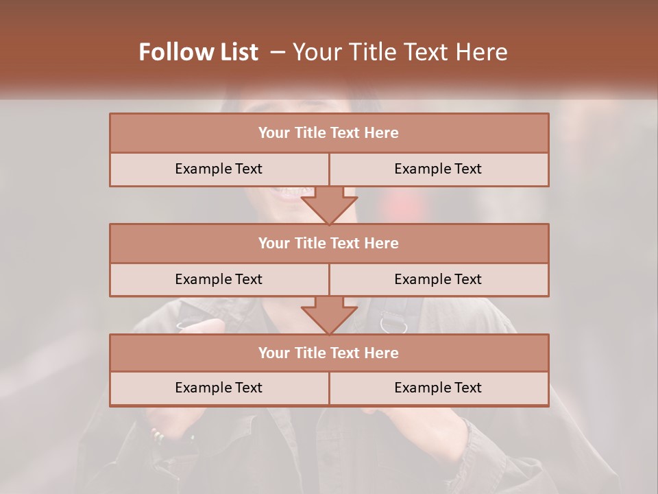 A Man With A Backpack Is Smiling For The Camera PowerPoint Template
