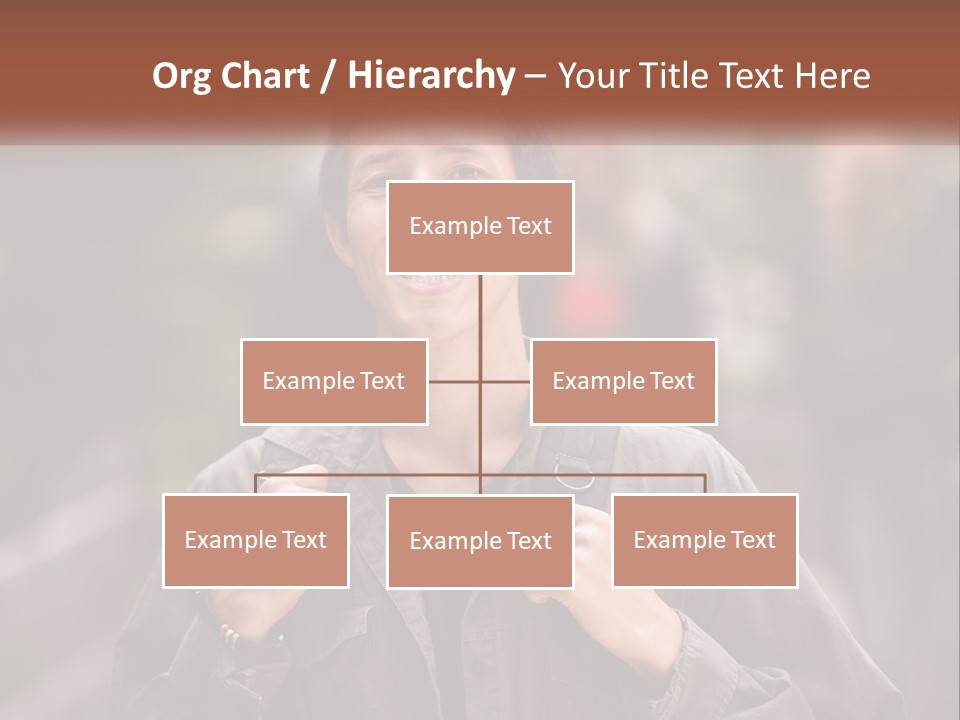 A Man With A Backpack Is Smiling For The Camera PowerPoint Template