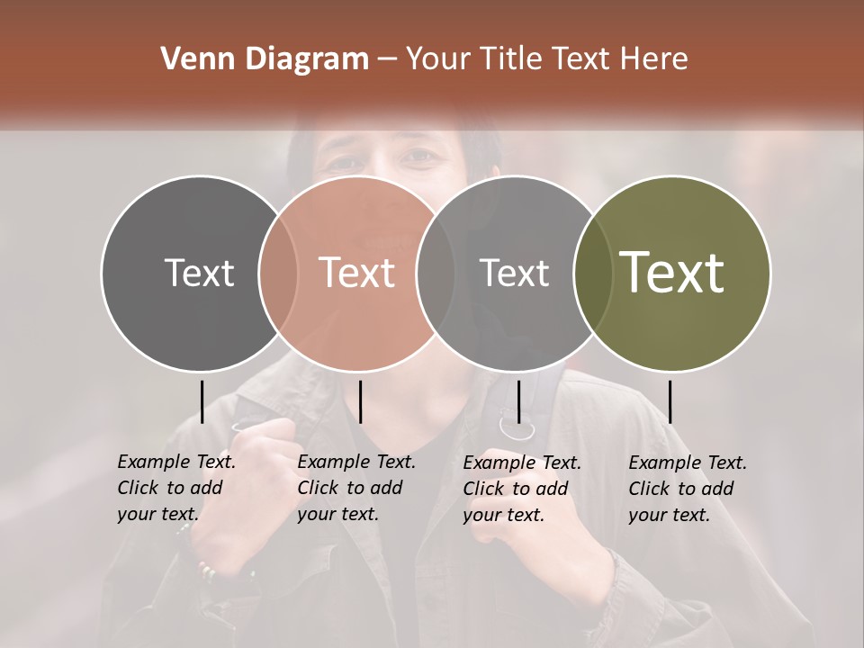 A Man With A Backpack Is Smiling For The Camera PowerPoint Template