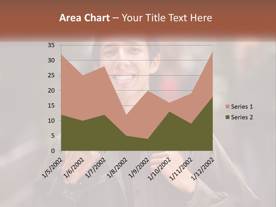 A Man With A Backpack Is Smiling For The Camera PowerPoint Template