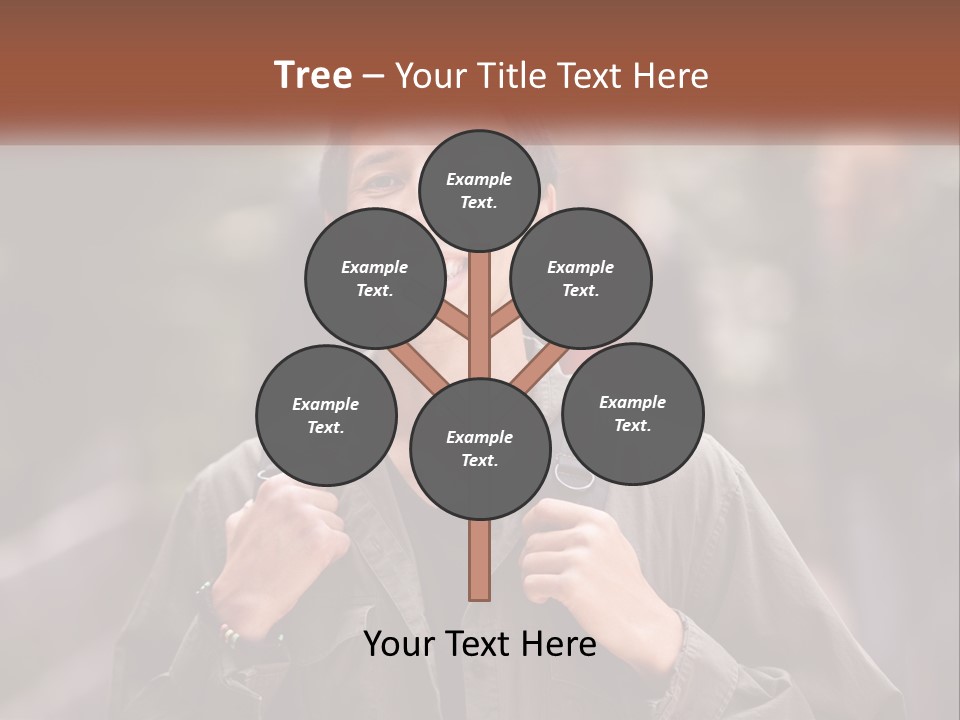 A Man With A Backpack Is Smiling For The Camera PowerPoint Template