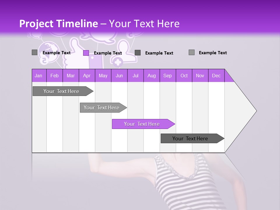 A Woman Holding A Bunch Of Social Media Icons PowerPoint Template