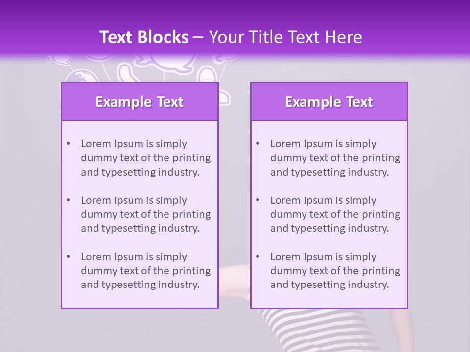 A Woman Holding A Bunch Of Social Media Icons PowerPoint Template