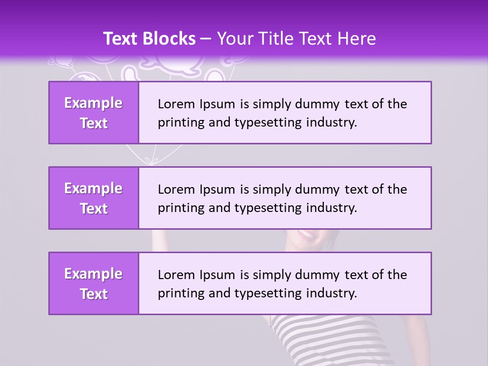 A Woman Holding A Bunch Of Social Media Icons PowerPoint Template