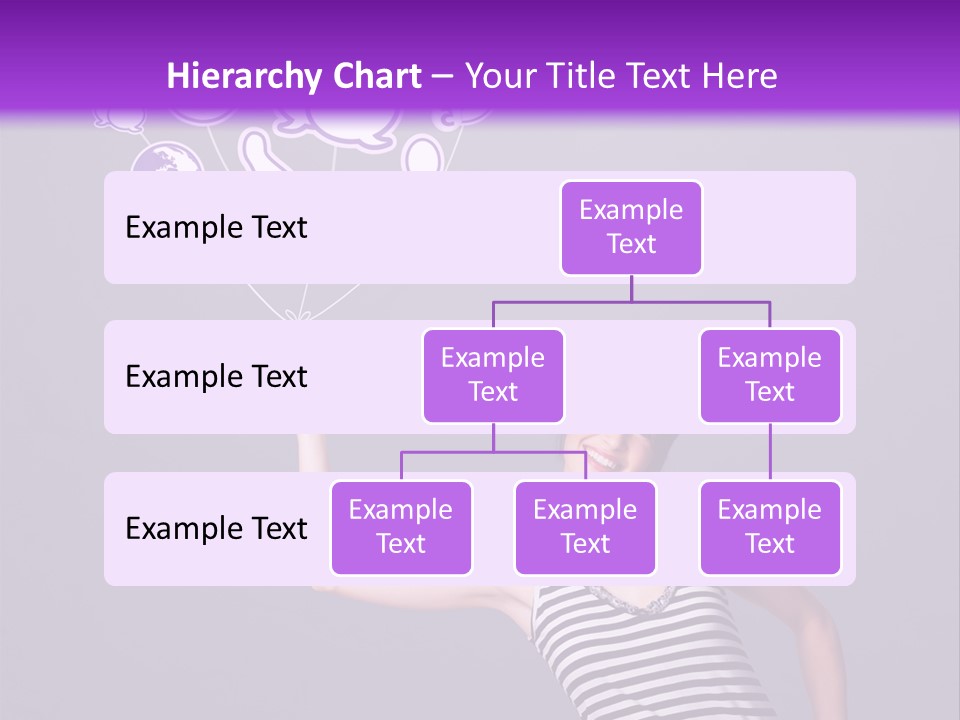 A Woman Holding A Bunch Of Social Media Icons PowerPoint Template