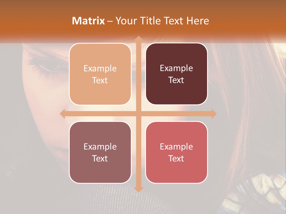 A Young Girl Is Looking Down At Her Tie PowerPoint Template