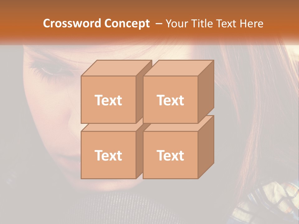 A Young Girl Is Looking Down At Her Tie PowerPoint Template