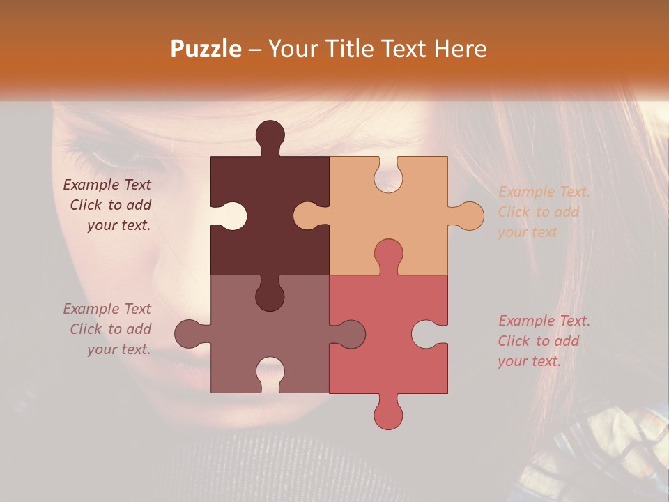 A Young Girl Is Looking Down At Her Tie PowerPoint Template