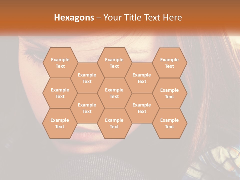 A Young Girl Is Looking Down At Her Tie PowerPoint Template