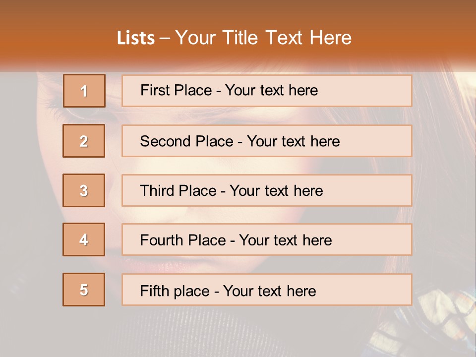 A Young Girl Is Looking Down At Her Tie PowerPoint Template