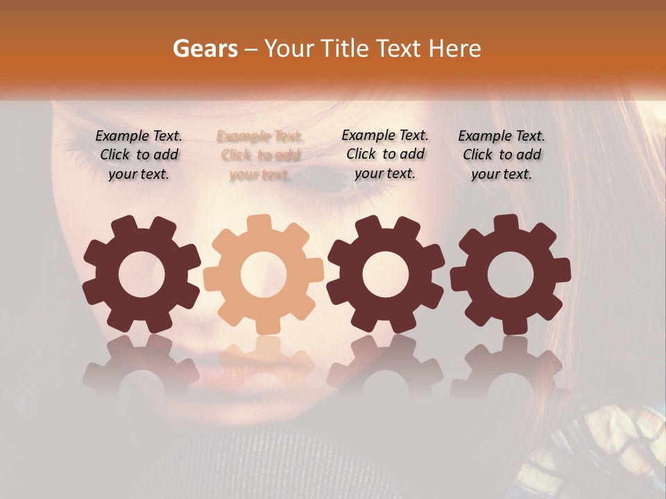 A Young Girl Is Looking Down At Her Tie PowerPoint Template