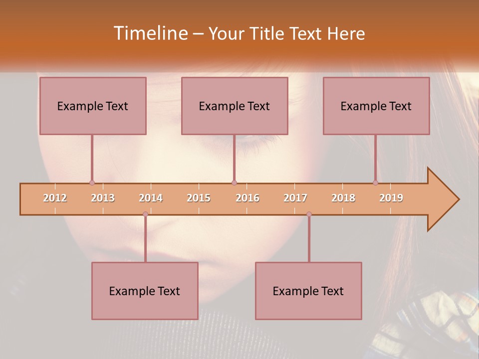 A Young Girl Is Looking Down At Her Tie PowerPoint Template