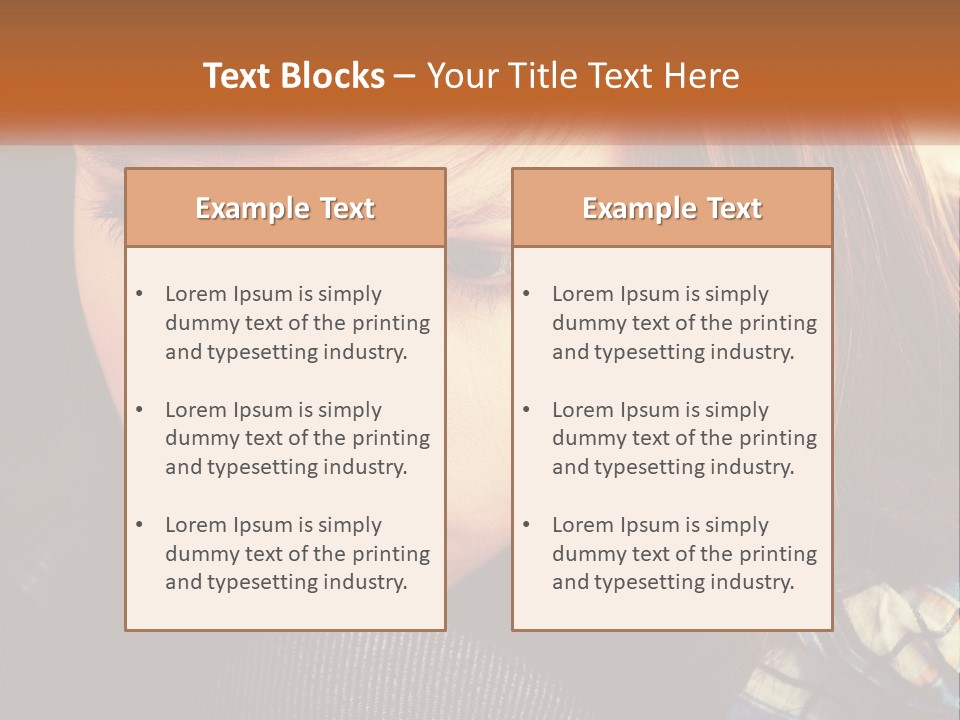 A Young Girl Is Looking Down At Her Tie PowerPoint Template