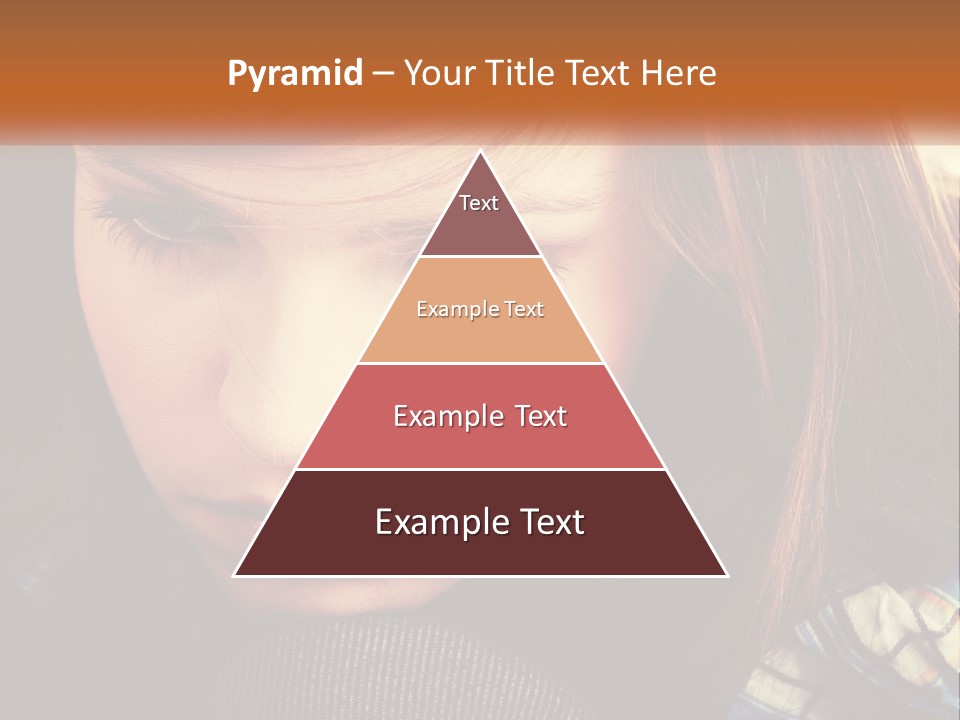 A Young Girl Is Looking Down At Her Tie PowerPoint Template