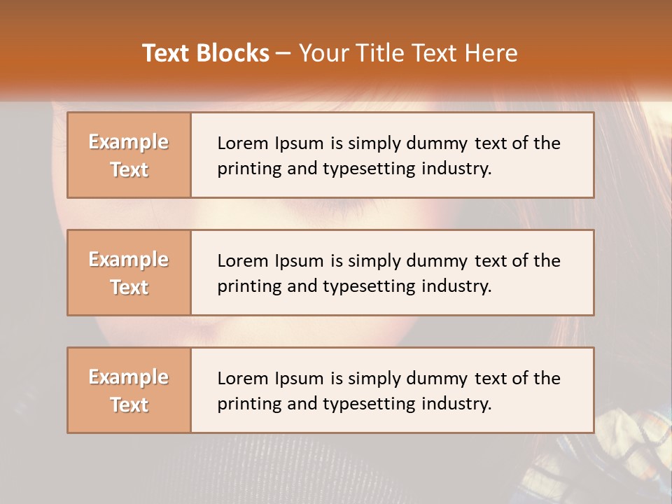 A Young Girl Is Looking Down At Her Tie PowerPoint Template