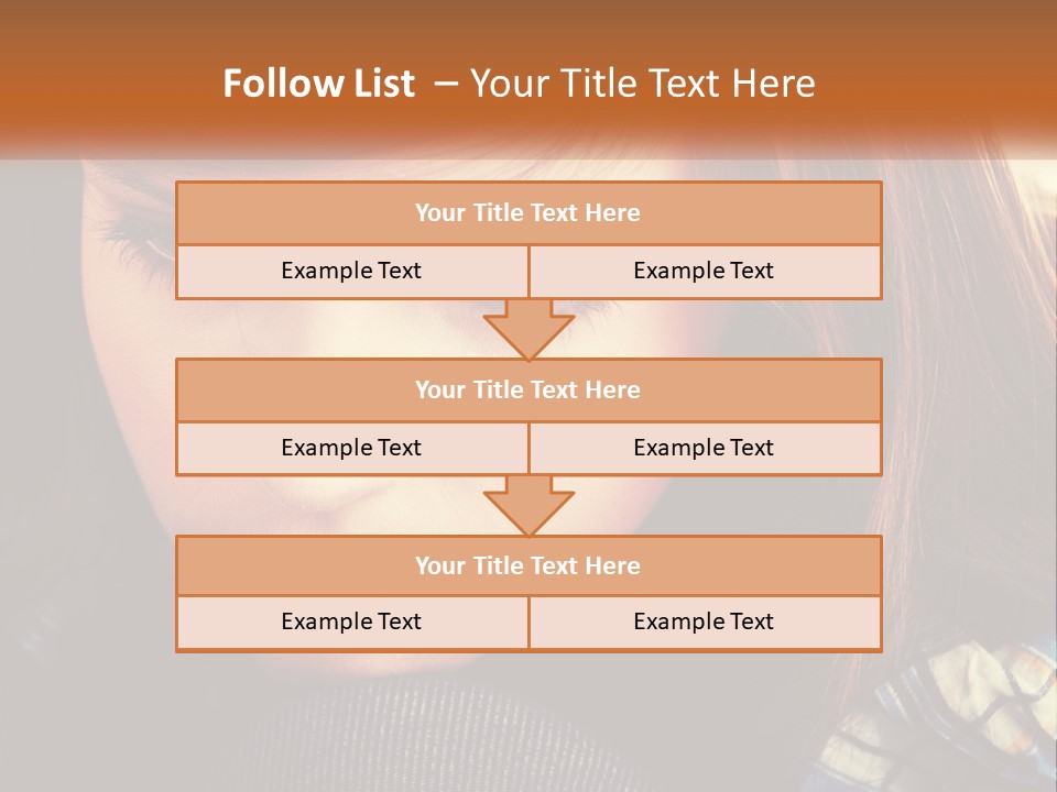 A Young Girl Is Looking Down At Her Tie PowerPoint Template