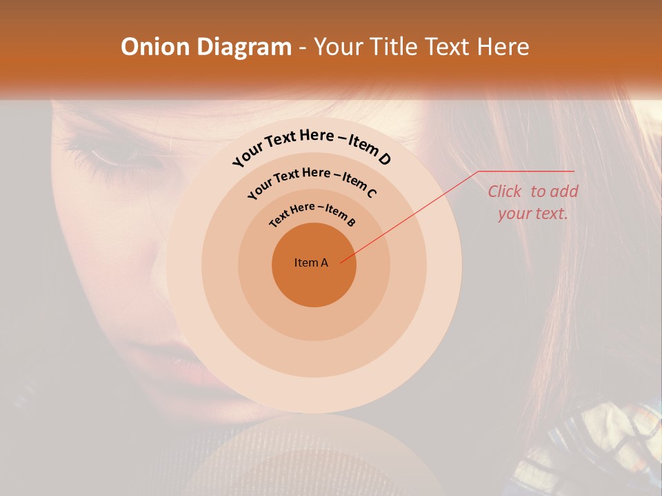 A Young Girl Is Looking Down At Her Tie PowerPoint Template