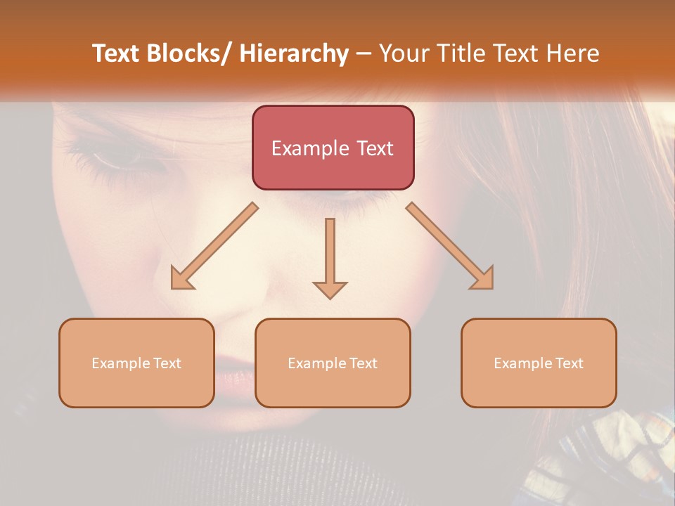 A Young Girl Is Looking Down At Her Tie PowerPoint Template