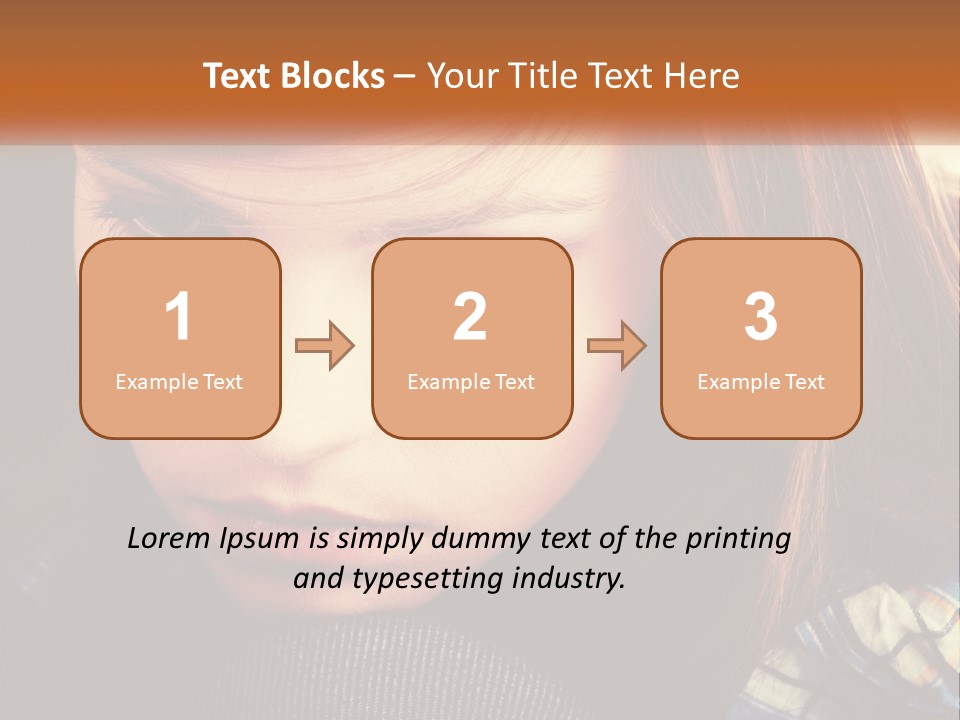 A Young Girl Is Looking Down At Her Tie PowerPoint Template
