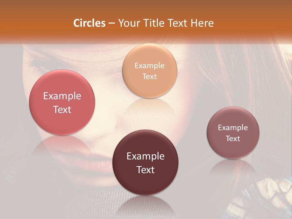 A Young Girl Is Looking Down At Her Tie PowerPoint Template