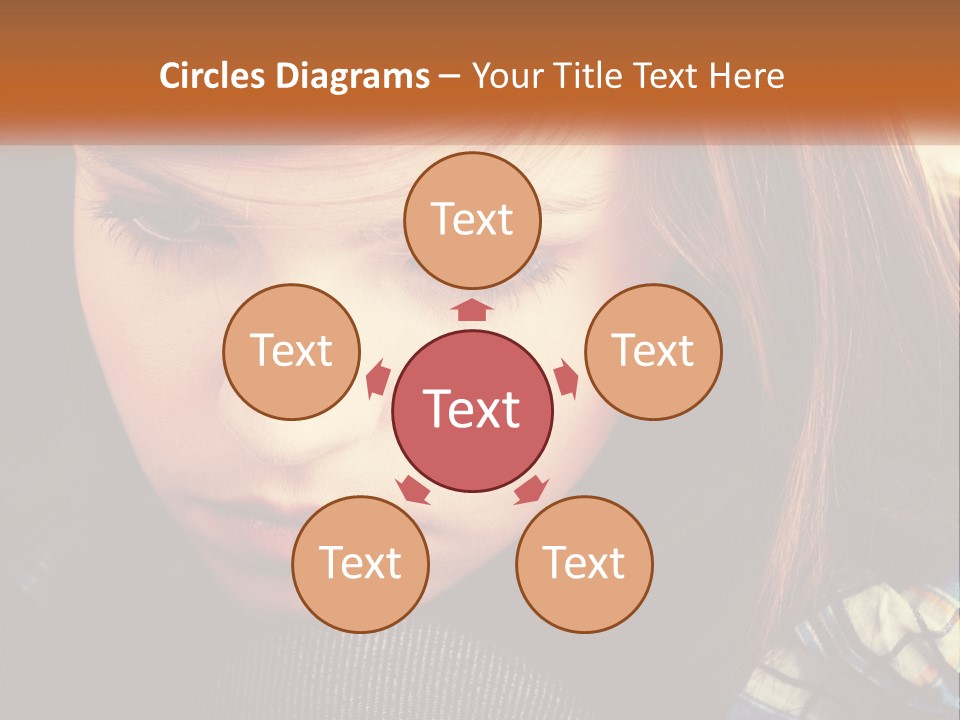 A Young Girl Is Looking Down At Her Tie PowerPoint Template