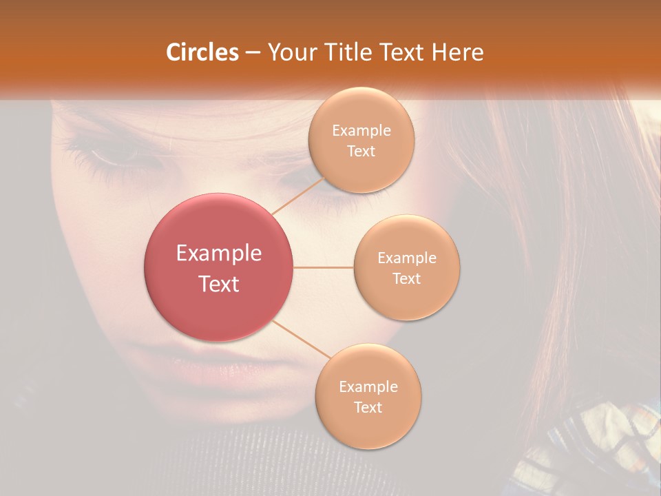 A Young Girl Is Looking Down At Her Tie PowerPoint Template