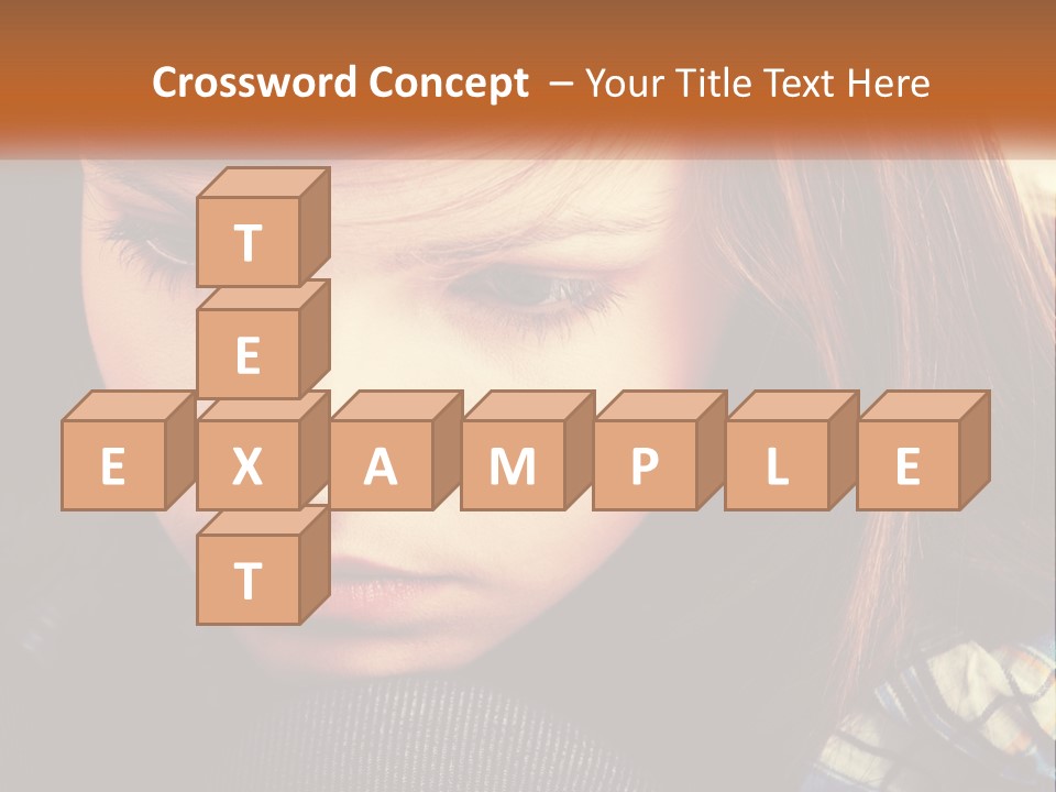 A Young Girl Is Looking Down At Her Tie PowerPoint Template