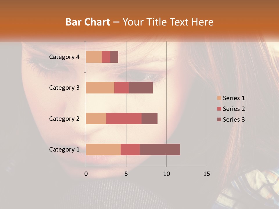 A Young Girl Is Looking Down At Her Tie PowerPoint Template