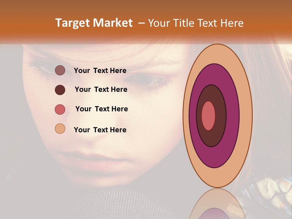 A Young Girl Is Looking Down At Her Tie PowerPoint Template