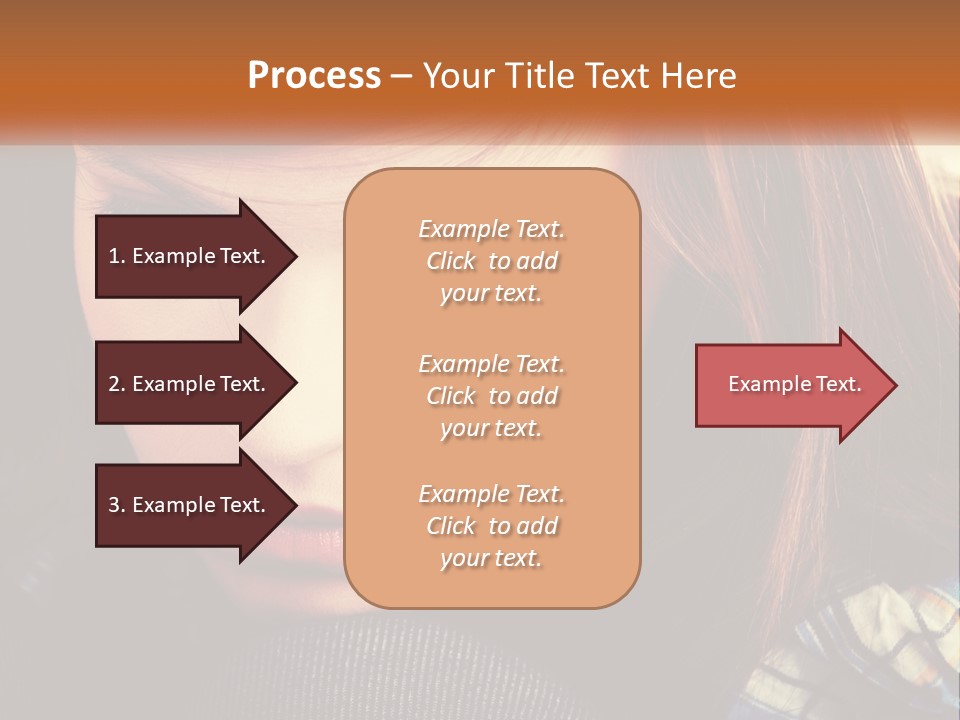 A Young Girl Is Looking Down At Her Tie PowerPoint Template