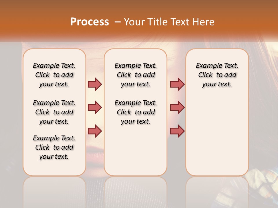 A Young Girl Is Looking Down At Her Tie PowerPoint Template