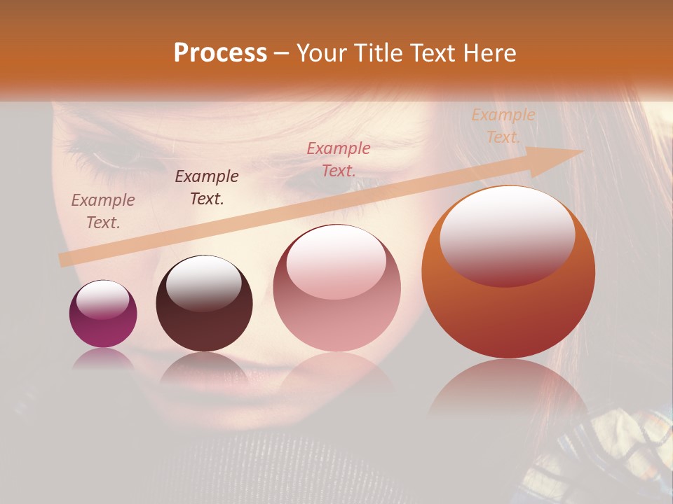 A Young Girl Is Looking Down At Her Tie PowerPoint Template