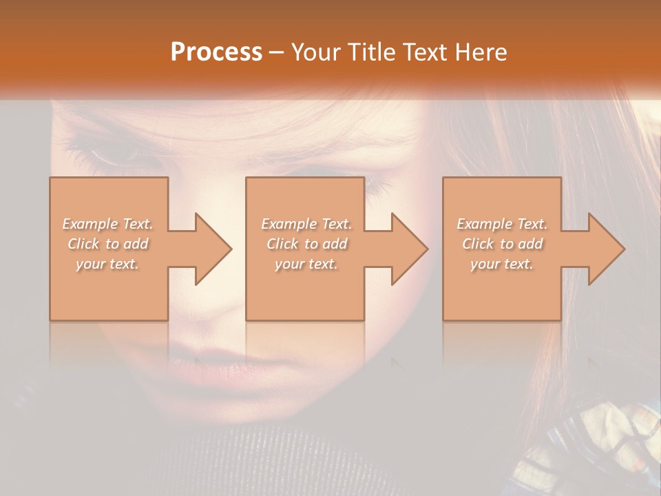 A Young Girl Is Looking Down At Her Tie PowerPoint Template