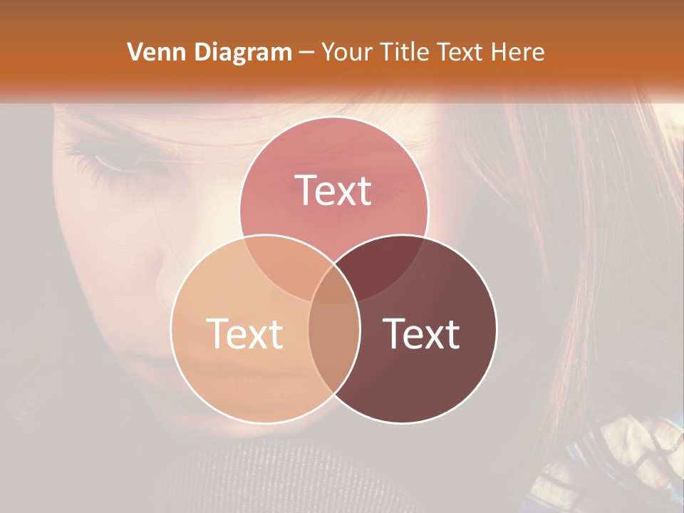 A Young Girl Is Looking Down At Her Tie PowerPoint Template