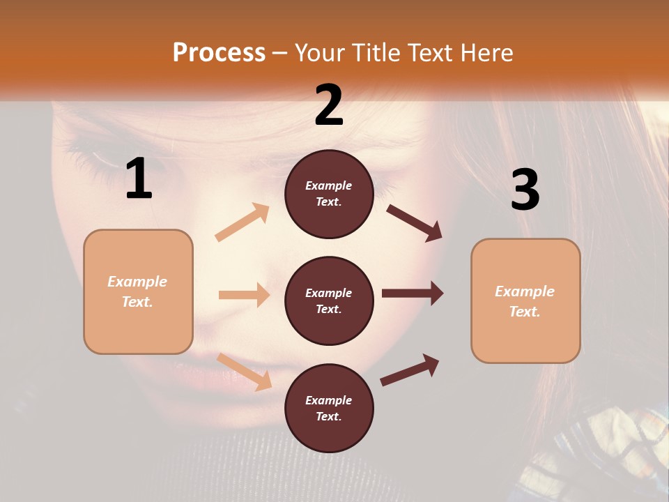 A Young Girl Is Looking Down At Her Tie PowerPoint Template