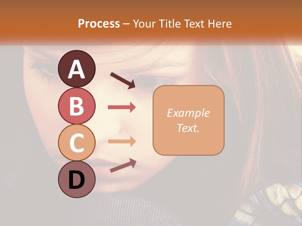 A Young Girl Is Looking Down At Her Tie PowerPoint Template