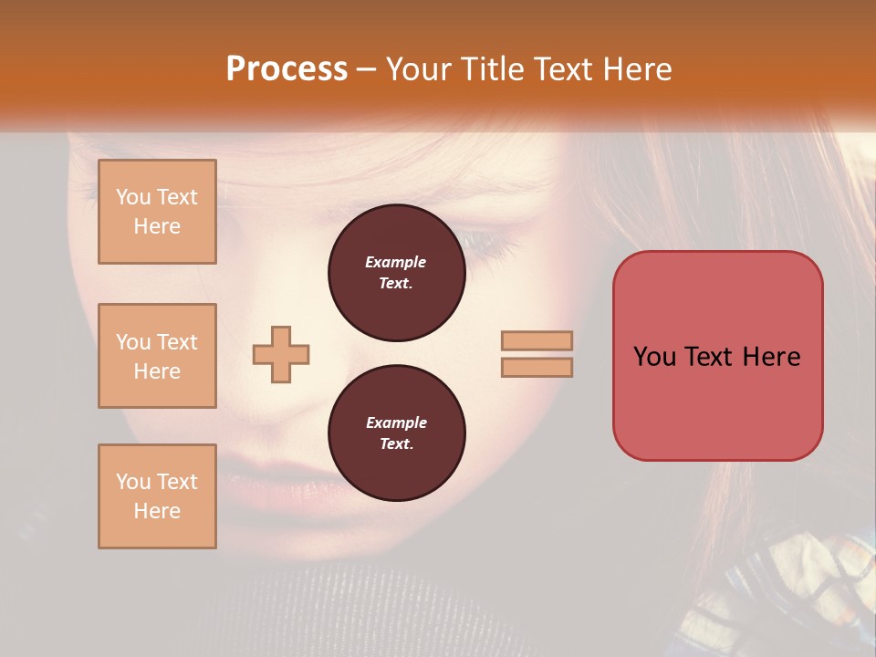 A Young Girl Is Looking Down At Her Tie PowerPoint Template