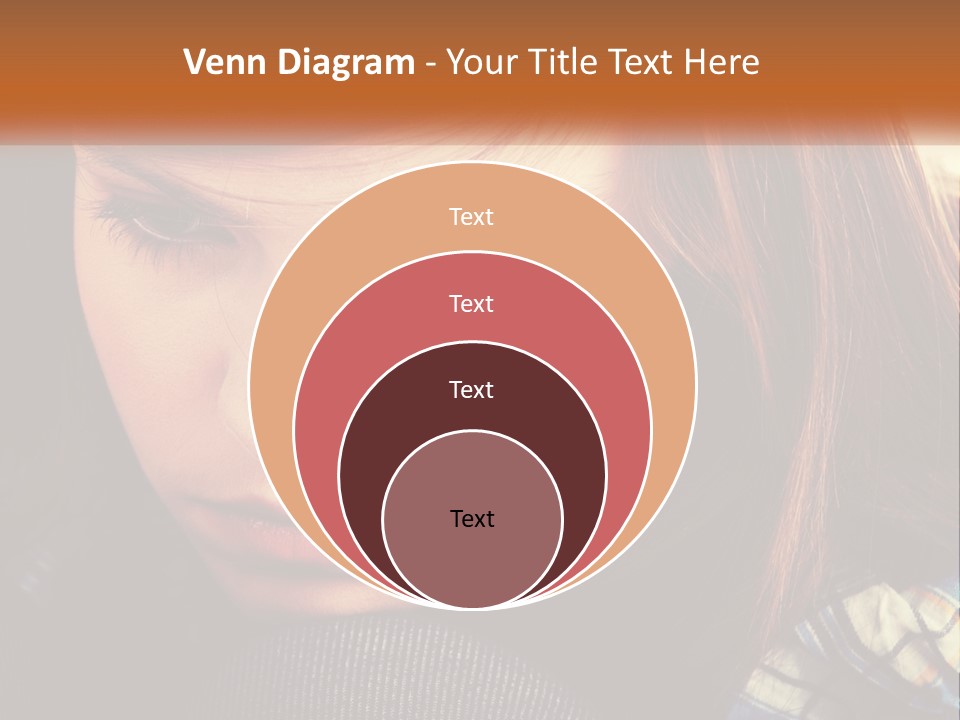 A Young Girl Is Looking Down At Her Tie PowerPoint Template