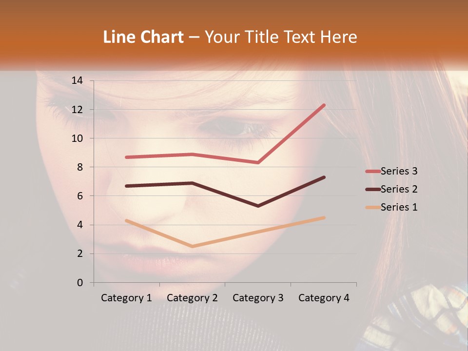 A Young Girl Is Looking Down At Her Tie PowerPoint Template