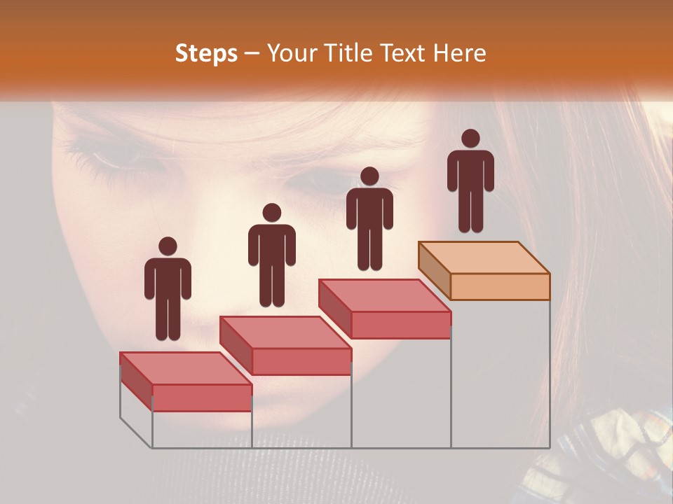 A Young Girl Is Looking Down At Her Tie PowerPoint Template