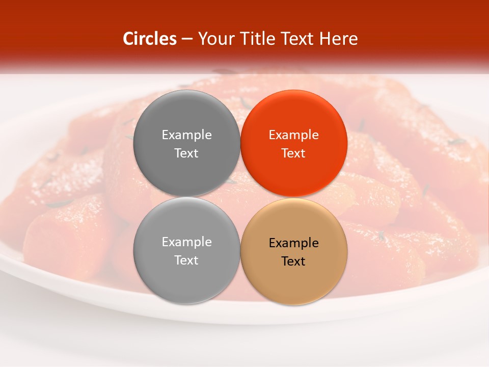 A Plate Full Of Carrots With Rosemary On Top PowerPoint Template
